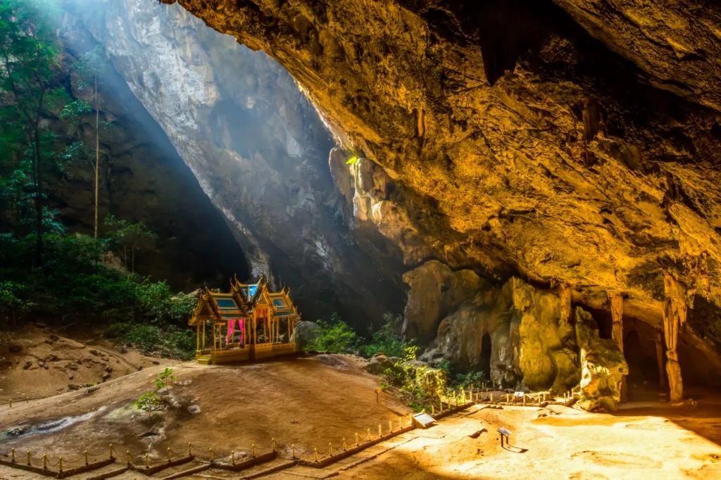 Phraya Nakhon Cave with a royal pavilion inside and sunlight streaming through, an unseen Hua Hin gem